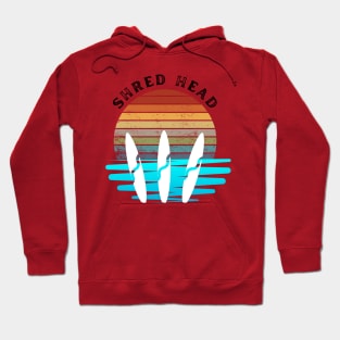 Retro Sunset With Surfboards Hoodie